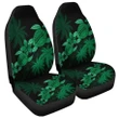 Alohawaii Car Accessory - Hawaii Turtle Plumeria Coconut Tree Polynesian Car Seat Covers Green