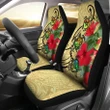 Hawaiian Marble Turtles Hibiscus Car Seat Covers (Set of 2) - AH J0 - Alohawaii