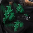 Hawaii Turtle Plumeria Coconut Tree Polynesian Car Seat Covers - Green - AH - J4R - Alohawaii