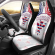 Hawaiian Kanaka Car Seat Covers Flag Nation Demodern White AH J1 - Alohawaii