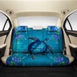 Hawaii Blue Turtle Flower Back Seat Cover