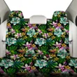 Animals And Tropical Flowers Back Seat Cover - AH - J4 - Alohawaii