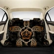 Alohawii Car Accessory - Turtle Hibiscus Orange Back Seat Cover