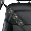 Tropical Leaves And Flowers In The Night Style Hawaii Car Belt Pads - AH - J4 - Alohawaii