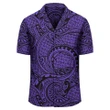 Polynesian Maori Lauhala Violet Hawaiian Shirt - AH - J1 - Alohawaii