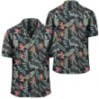 Alohawaii Shirt - Tropical Strelitzia Black Hawaiian Shirt