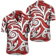 Alohawaii Shirt - Polynesian Maori Ethnic Ornament Red Hawaiian Shirt