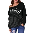 Hawaii Polynesia Women's Off Shoulder Sweater - Tatau Style AH J4 - Alohawaii