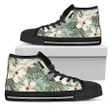 Alohawaii Footwears - Hawaii Green Hibiscus High Top Shoe