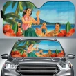 Alohawaii Car Accessory - Hula Dance On Beach Car Sun Shade