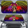 Alohawaii Car Accessory - Hawaii Polynesian Warrior Hula Girl Car Sun Shade