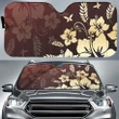 Alohawaii Car Accessory - Hibiscus Golden Royal Car Sun Shade