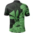 Hawaii Turtle Polo Shirt Polynesian Hibiscus Art Ver 2.0 Green AH J1 - Alohawaii