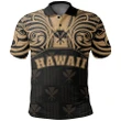 Hawaiian Kanaka Polo Shirt Demodern Gold AH J1 - Alohawaii