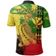 Hawaii Reggae Kanaka Maoli Warrior Spearhead Polo Shirt - AH - J5 - Alohawaii
