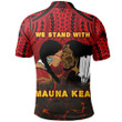 Hawaii Protect Mauna Kea Polo Shirt - We Stand With Mauna Kea - AH - J6 - Alohawaii