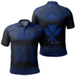 Hawaii Kanaka Polynesian Polo Shirt Divinity Blue - AH - J1 - Alohawaii