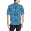 Polynesian Polo Shirt Blue - AH - J1 - Alohawaii