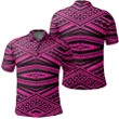 Unisex Polynesian Tatau Pink Polo Shirt - AH - JR - Alohawaii