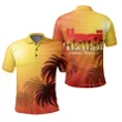 Summer Sunshine Coconut Tree Silhouette Hawaii Polo Shirt - AH J4 - Alohawaii