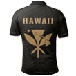 Hawaii Kanaka Map Polo Shirt - Gold - AH - J6 - Alohawaii