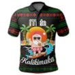 Hawaii Santa Claus Surf Polo Shirt