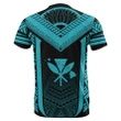 Hawaii Kanaka Polynesian T-shirt Active Blue - AH -  J77 - Alohawaii