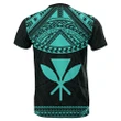 Hawaii Kanaka Polynesian T-Shirt Divinity Turquoise - AH - J1 - Alohawaii