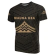 Hawaii Mauna Kea Polynesian T-Shirt Gold - AH - J71 - Alohawaii