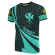 Kanaka Polynesian T-Shirt Turquoise - Doma Style - AH - J1 - Alohawaii