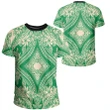 Polynesian Plumeria Mix Green T-Shirt - AH - JR - Alohawaii