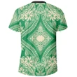 Polynesian Plumeria Mix Green T-Shirt - AH - JR - Alohawaii