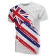 Hawaii Flag Polynesian T-shirt White - AH - J7 - Alohawaii
