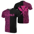 Hawaii Kanaka Polynesian T-shirt The Half Pink - AH - J3 - Alohawaii