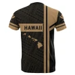 Kanaka Polynesian T-Shirt Gold - Morale Style - J1 - Alohawaii