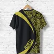 Hawaii T-shirt -  Circle Style Yellow - AH - J4 - Alohawaii