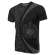 Samoa Gray Polynesian T-Shirt - Circle Style - AH - J1 - Alohawaii