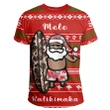 Hawaii Christmas Santa Claus Surf T-shirt