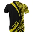 Samoa Yellow Polynesian T-Shirt - Circle Style - AH - J1 - Alohawaii