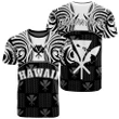 Hawaiian Kanaka T-Shirt Demodern White AH J1 - Alohawaii