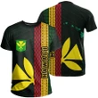 Hawaii Kanaka Flag T-Shirt Polynesian - Hawaii Culture - Green - AH - J6 - Alohawaii