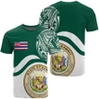 Hawaii Coat Of Arms T-shirt - Waveshape Style - AH - JC