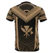 Hawaii Kanaka Polynesian T-shirt Active Gold - AH - J77 - Alohawaii