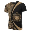 Samoa Gold Polynesian T-Shirt - Circle Style - AH - J1 - Alohawaii