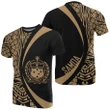 Samoa Gold Polynesian T-Shirt - Circle Style - AH - J1 - Alohawaii