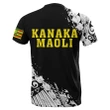 Kanaka Flag Polynesian T-shirt - Nora Style - AH J9 - Alohawaii