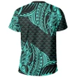 Hawaii Maka Polynesian T-shirt - Marcus Style - AH - Turquoise - J5 - Alohawaii