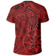 Polynesian Hawaiian Style Tribal Tattoo Red T-Shirt - AH - JR - Alohawaii