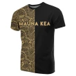 Hawaii Mauna Kea Polynesian T-shirt The Half Gold - AH - J3 - Alohawaii