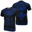 Hawaii Kanaka Polynesian T-Shirt Divinity Blue - AH - J1 - Alohawaii